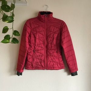 Columbia Omni-heat puffer jacket dark pink